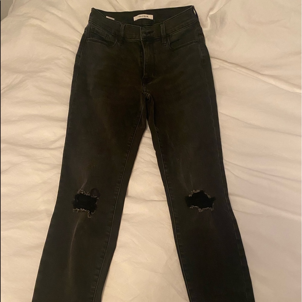 Pacsun womens black skinny jeans
